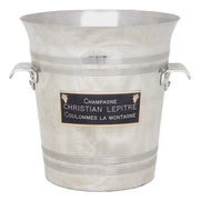 Vintage French Metal Ice Bucket