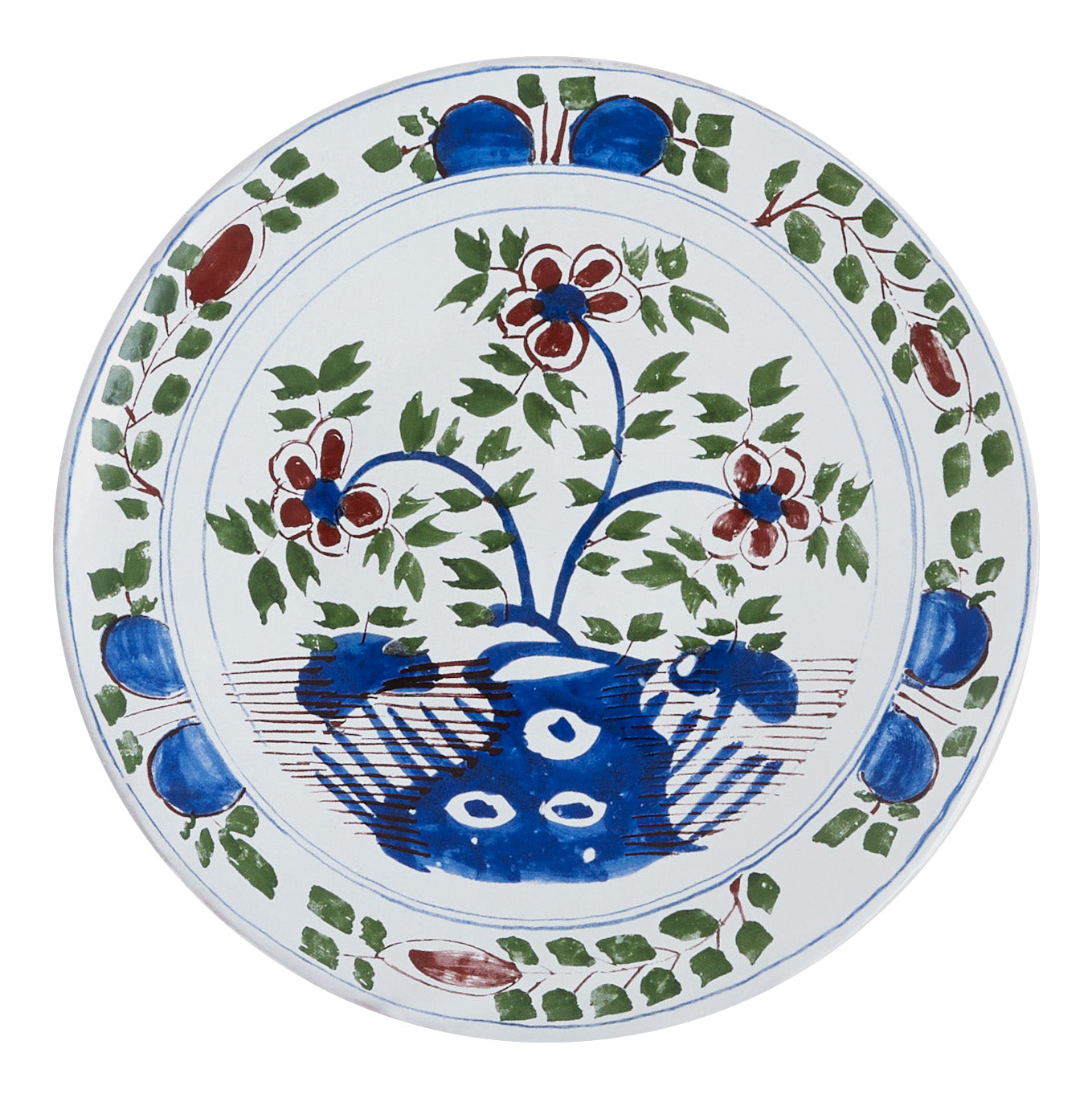Astier de Villatte Bouquet Dinner Plate