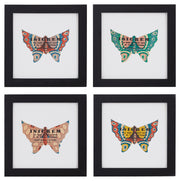 Vintage Blue Butterfly