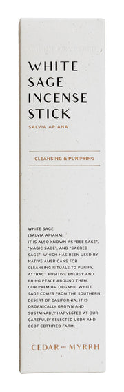 Cedar & Myrrh Incense