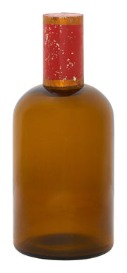 Antique Amber Apothecary Bottle