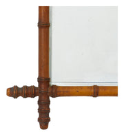 Vintage Faux Bamboo Mirror - Small