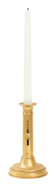 Antique Brass Napoleon Candlestick