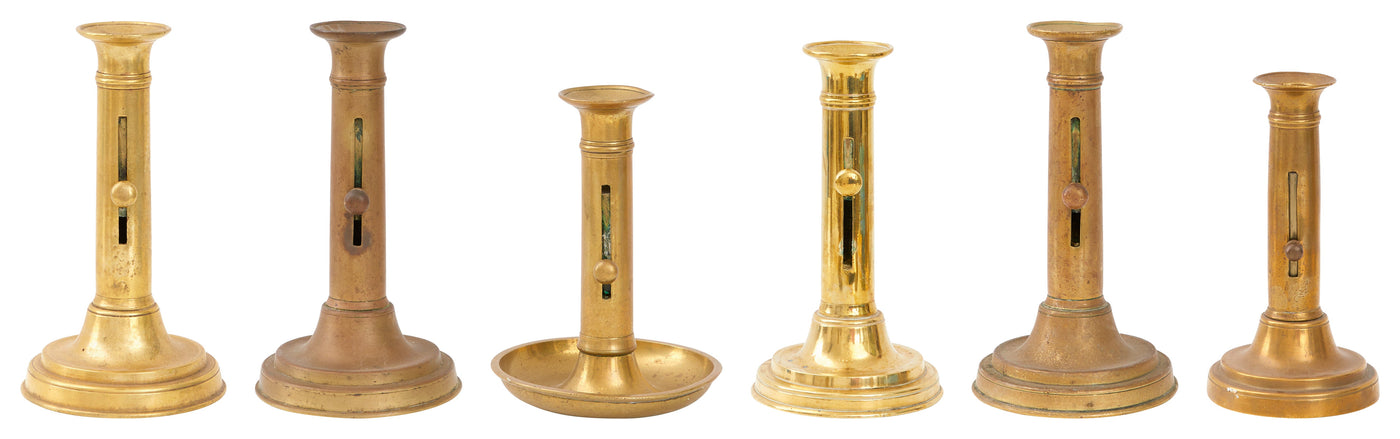 Antique Brass Napoleon Candlestick