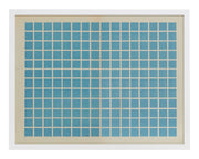 Vintage Geometric Grid Print