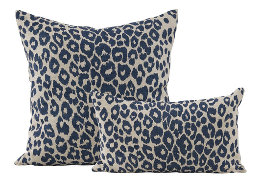 Schumacher Iconic Leopard Ink Pillows