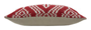 Schumacher Asaka Ikat Red Pillows