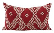 Schumacher Asaka Ikat Red Pillows