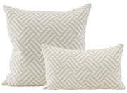 Schumacher Cross Hatch Natural Pillows