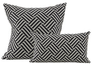 Schumacher Cross Hatch Black Pillows