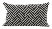 Schumacher Cross Hatch Black Pillows