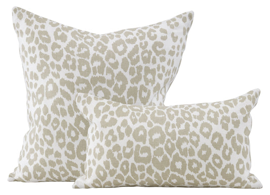 Schumacher Iconic Leopard White Pillows