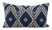 Schumacher Asaka Ikat Indigo Pillows