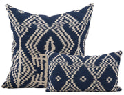 Schumacher Asaka Ikat Indigo Pillows