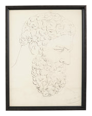 Antique Graphite Portrait