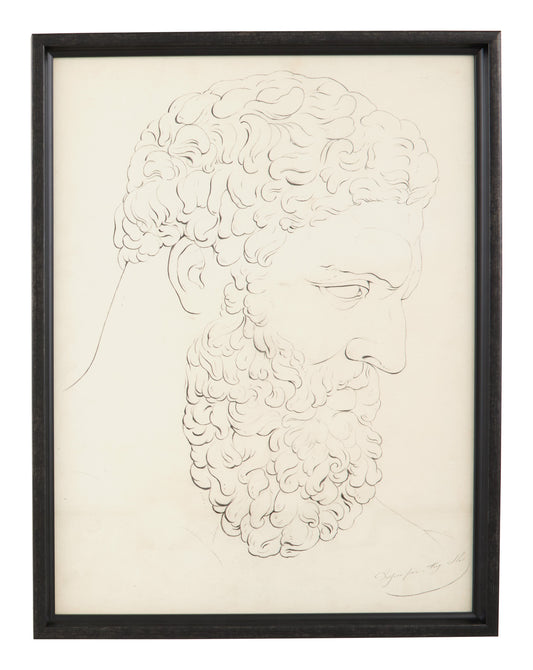 Antique Graphite Portrait