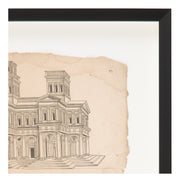 Antique Charcoal Architectural Drawing I