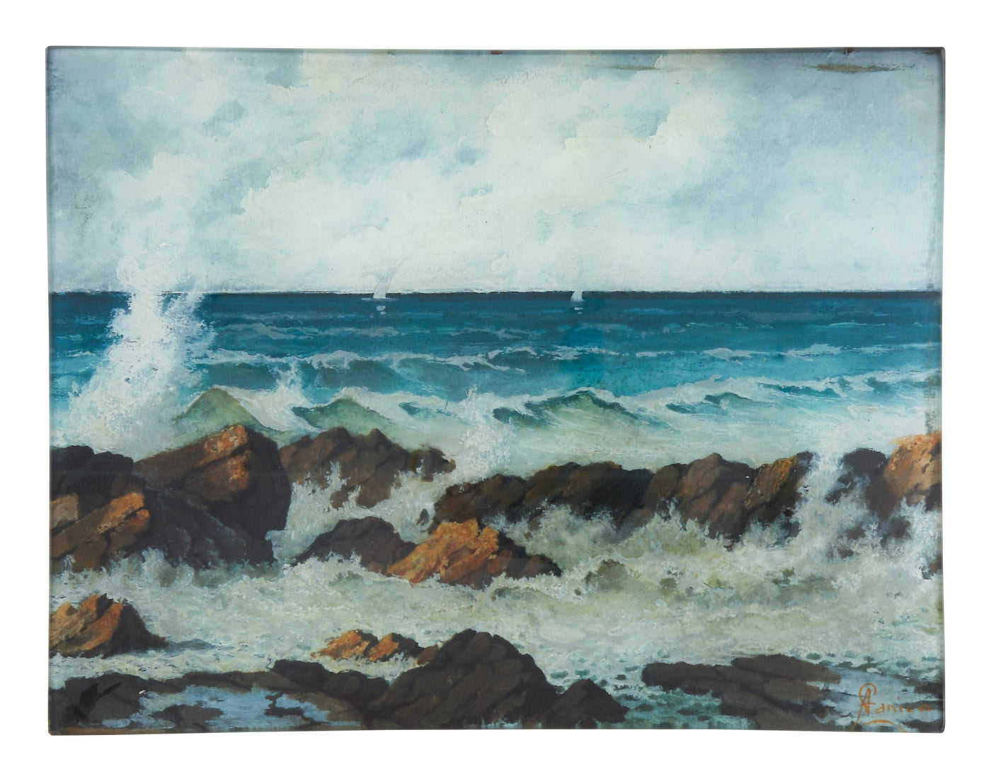 French Seascape Tray