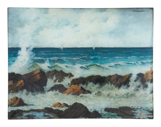 French Seascape Tray