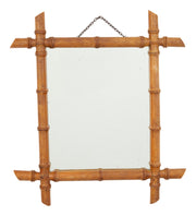 Vintage Faux Bamboo Mirror