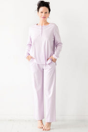Straight Leg Pants in Pima Cotton