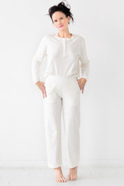 Straight Leg Pants in Pima Cotton