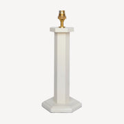 Hexagon Bedside Lamp- Cream