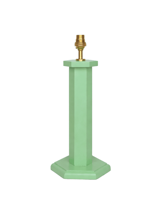 Hexagon Bedside Lamp - Turtle Green