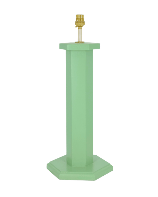 Hexagon Table Lamp - Turtle Green