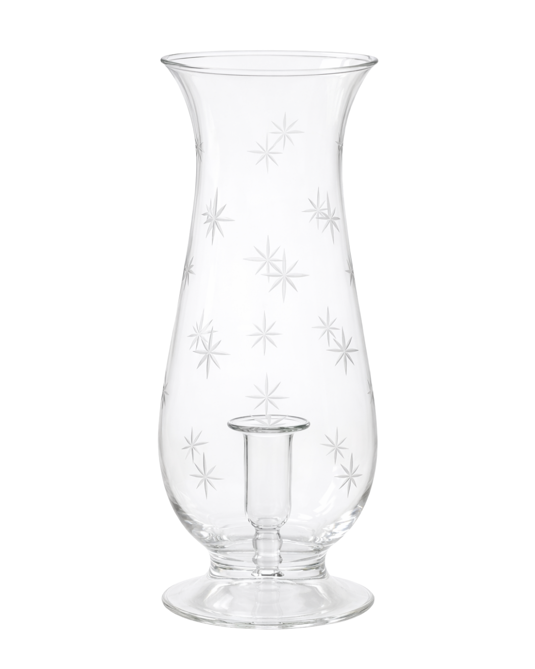 Celestial Glass Hurricane Lantern - Stars