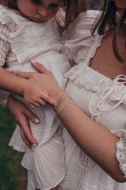 Diamond Bubble Name Bracelet