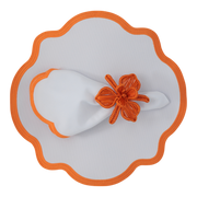 The Wave Orange Napkins (Set of 2)