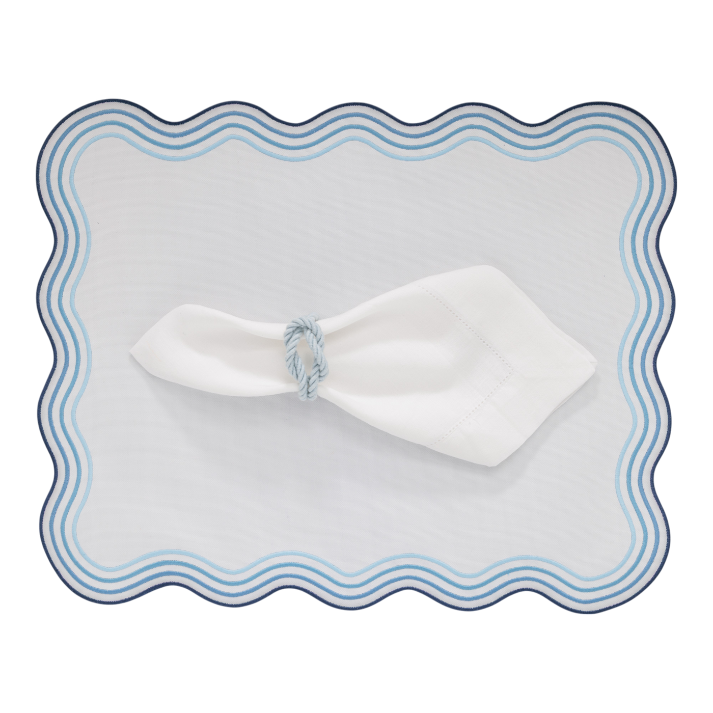 Serenity White Napkins (Set of 2)