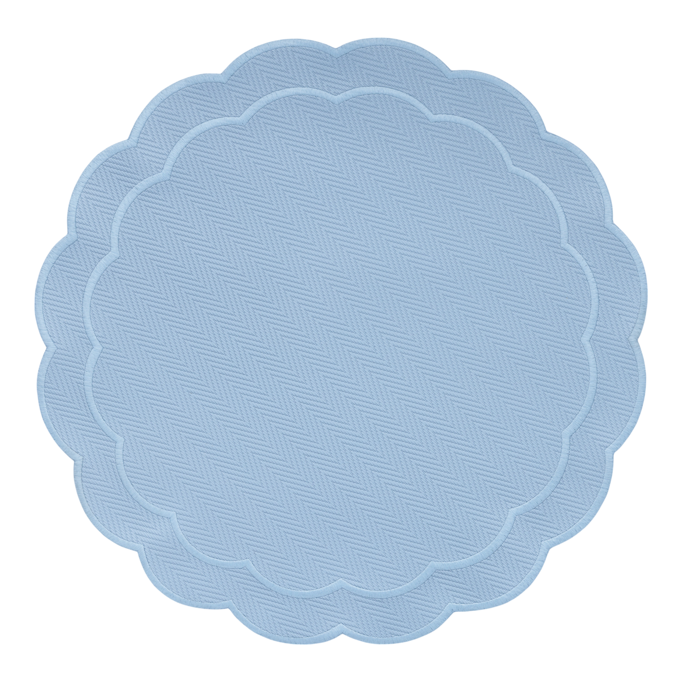 The Serenity Blue Placemats (Set of 2) - Double Face