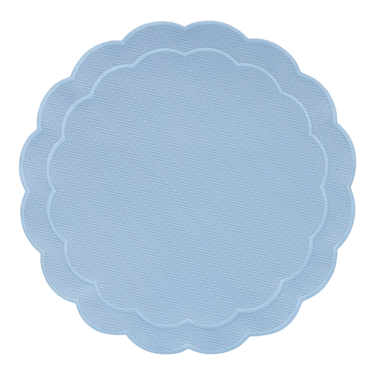 The Serenity Blue Placemats (Set of 2) - Double Face