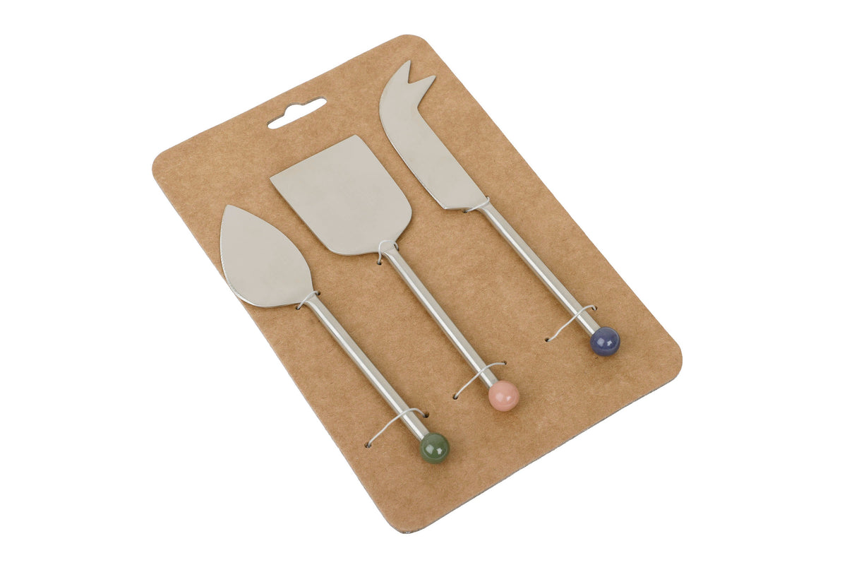 Silver Stainless Steel Cheese Knife | Handcrafted Brass