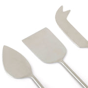Stainless Steel Cheese Knife Set, (Set of 3)- 6.5 x 2 Inches