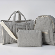 Embroidered Duffle & Pouch- Evergreen