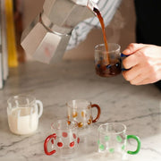 Set of Four 4oz Handblown Glass Espresso Cups