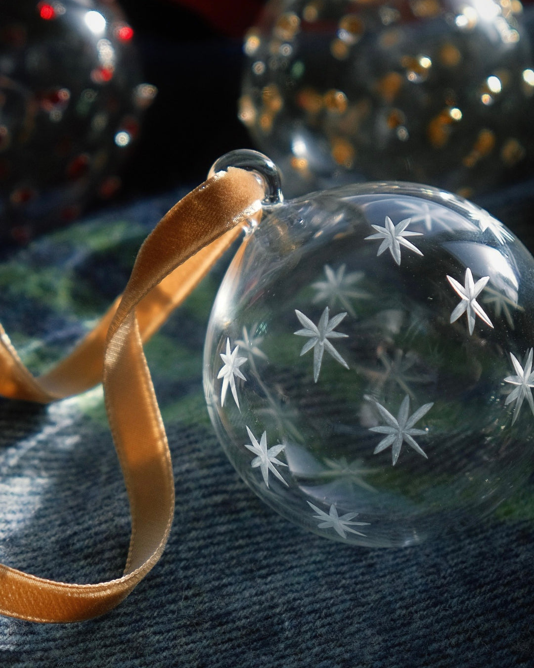 Mini Etched Celestial Bauble by Issy Granger