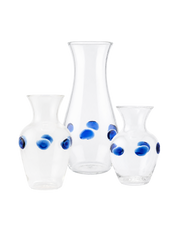 Cornflower Glass Vase - Set of Three by Issy Granger