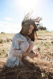 Izabena Dress in Cream Musk Mallow