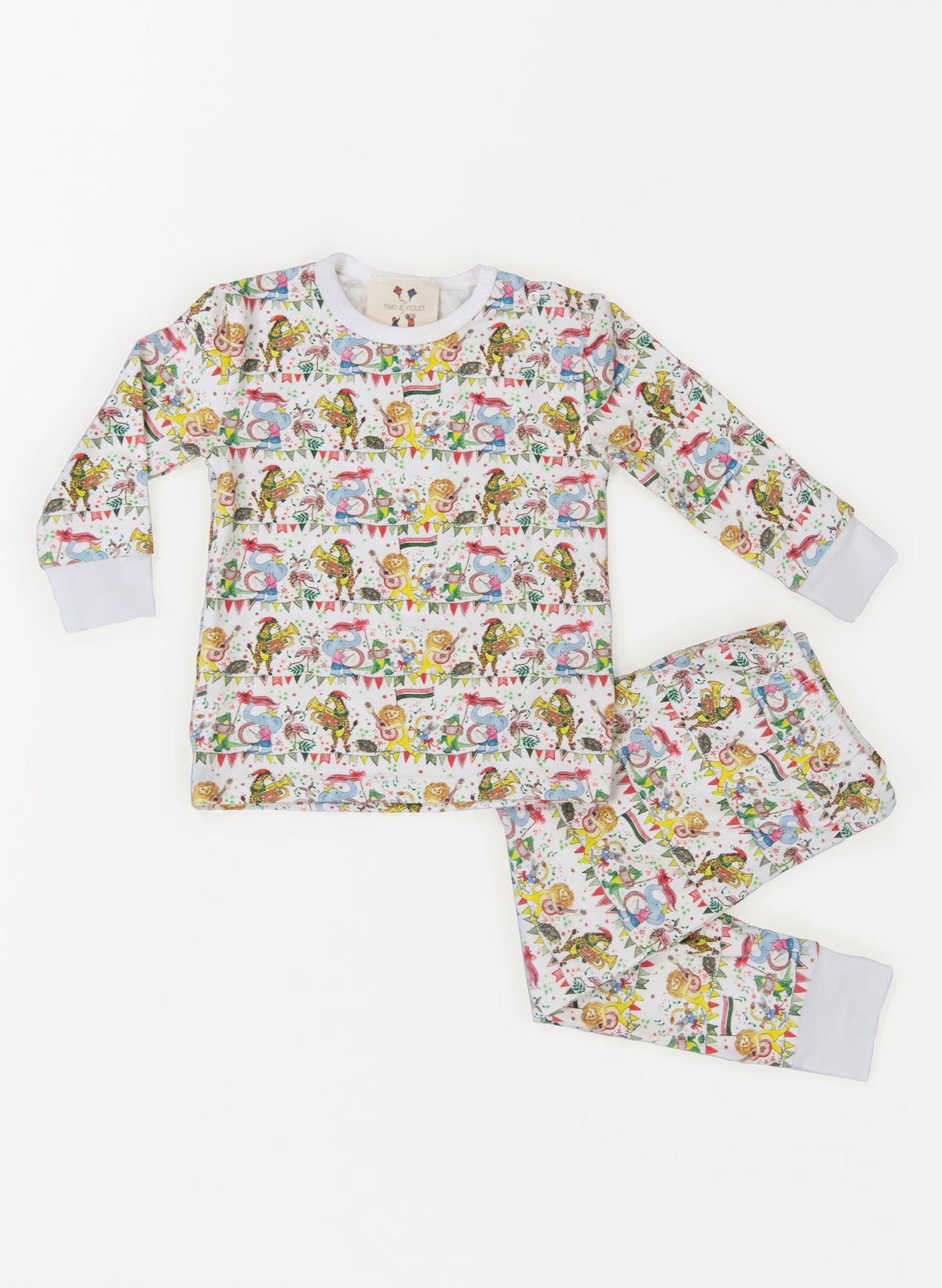 Children's Two Piece Organic Pajamas - Musical Jubilee