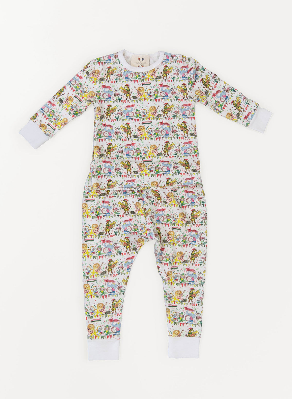 Children's Two Piece Organic Pajamas - Musical Jubilee