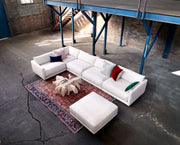 Navy Mohair Pillows