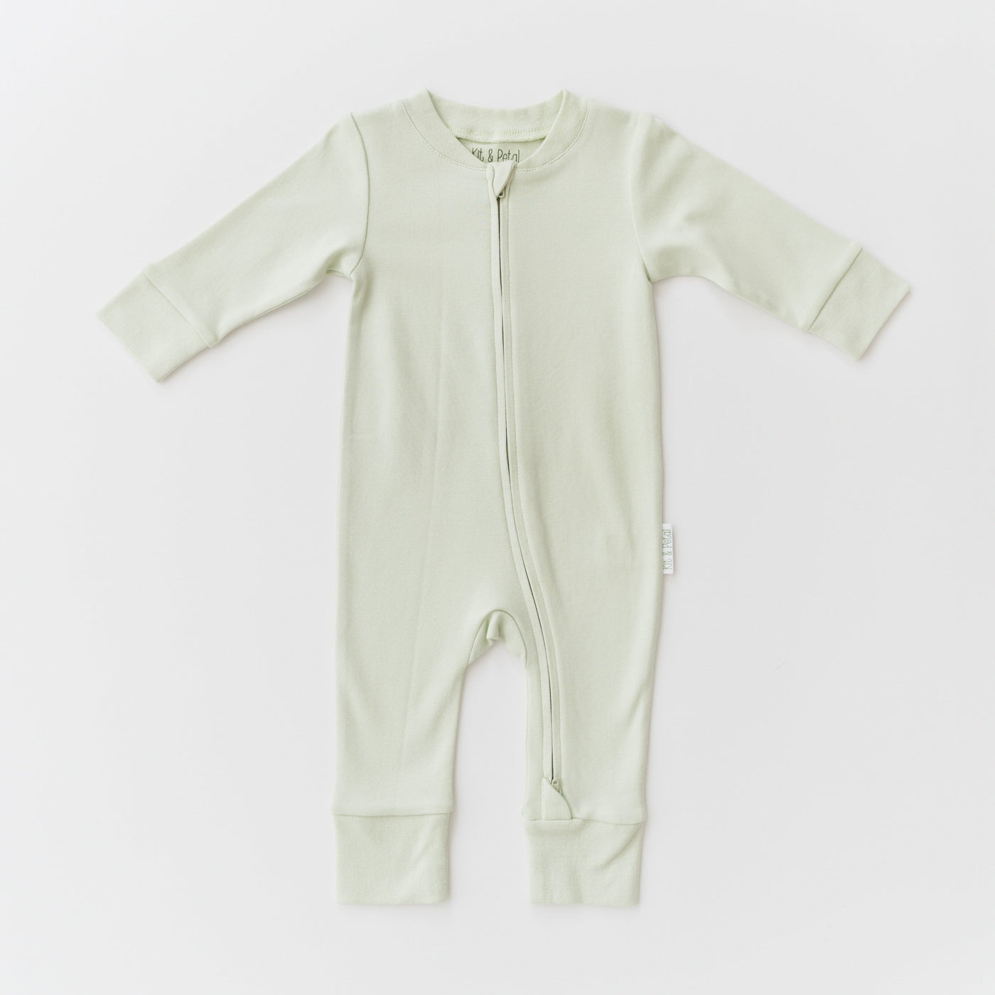 Long Sleeve Romper in Leafy Green