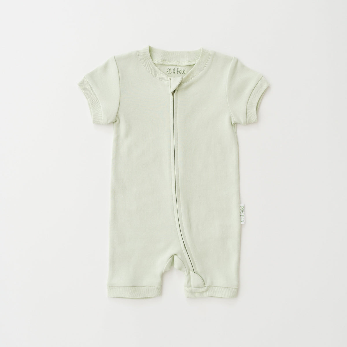 Short Sleeve Romper in Leafy Green