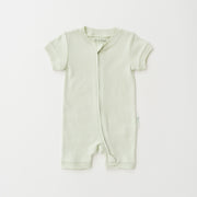 Short Sleeve Romper in Leafy Green