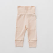 Fold-Over Pants in Rosy Peach