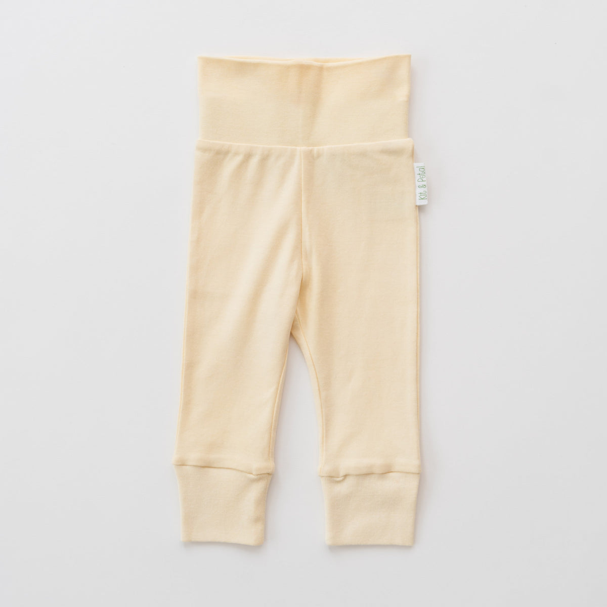Fold-Over Pants in Sunny Yellow